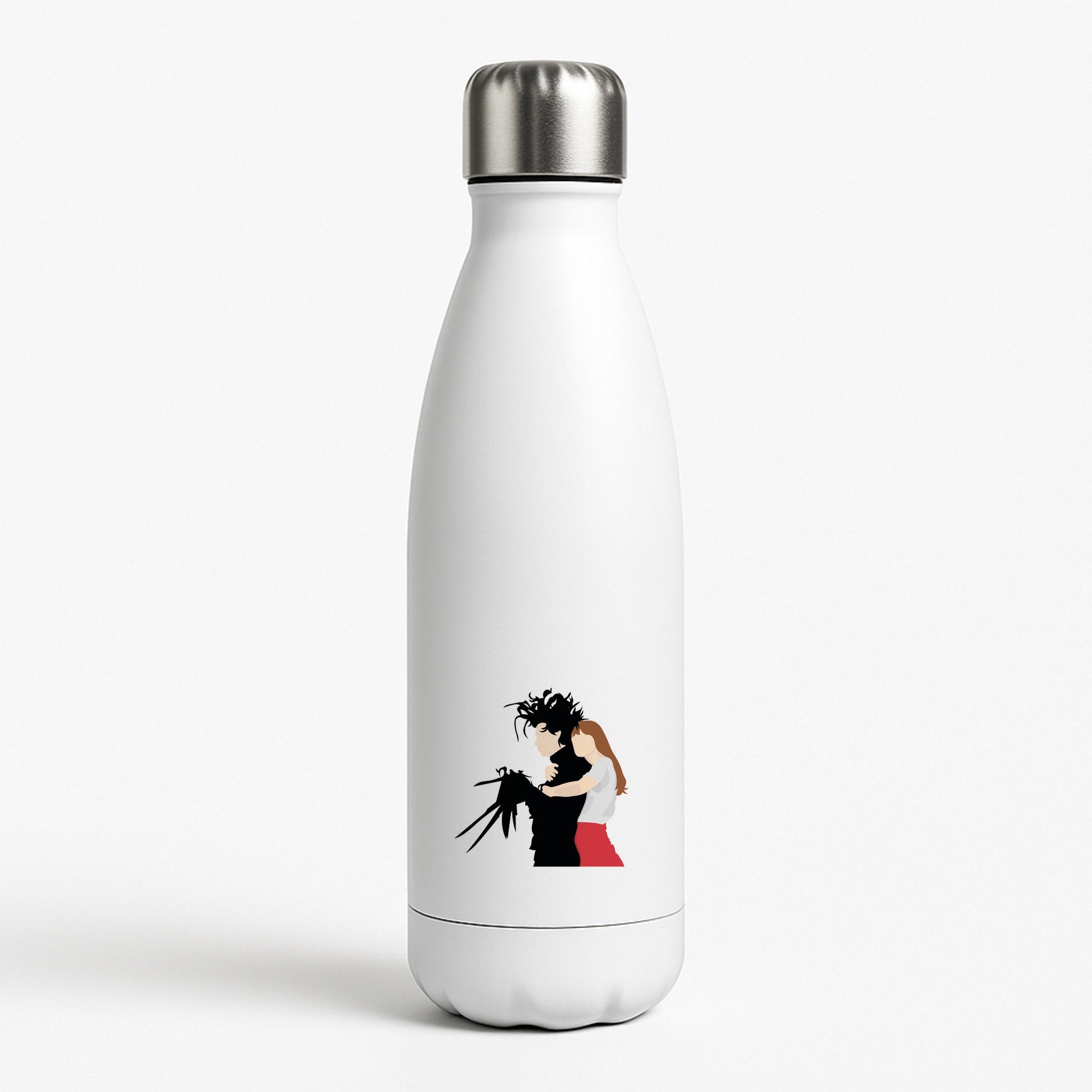 Hug - Scissorhands White Water Bottle
