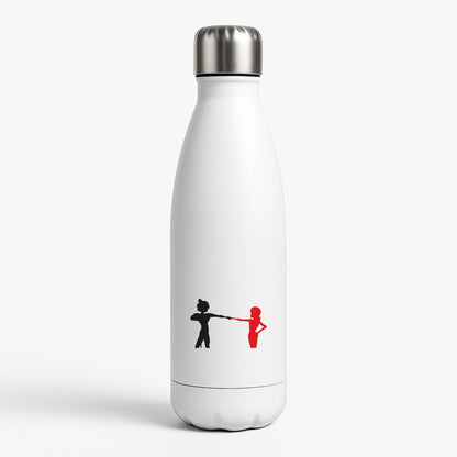Red And Black White Water Bottle