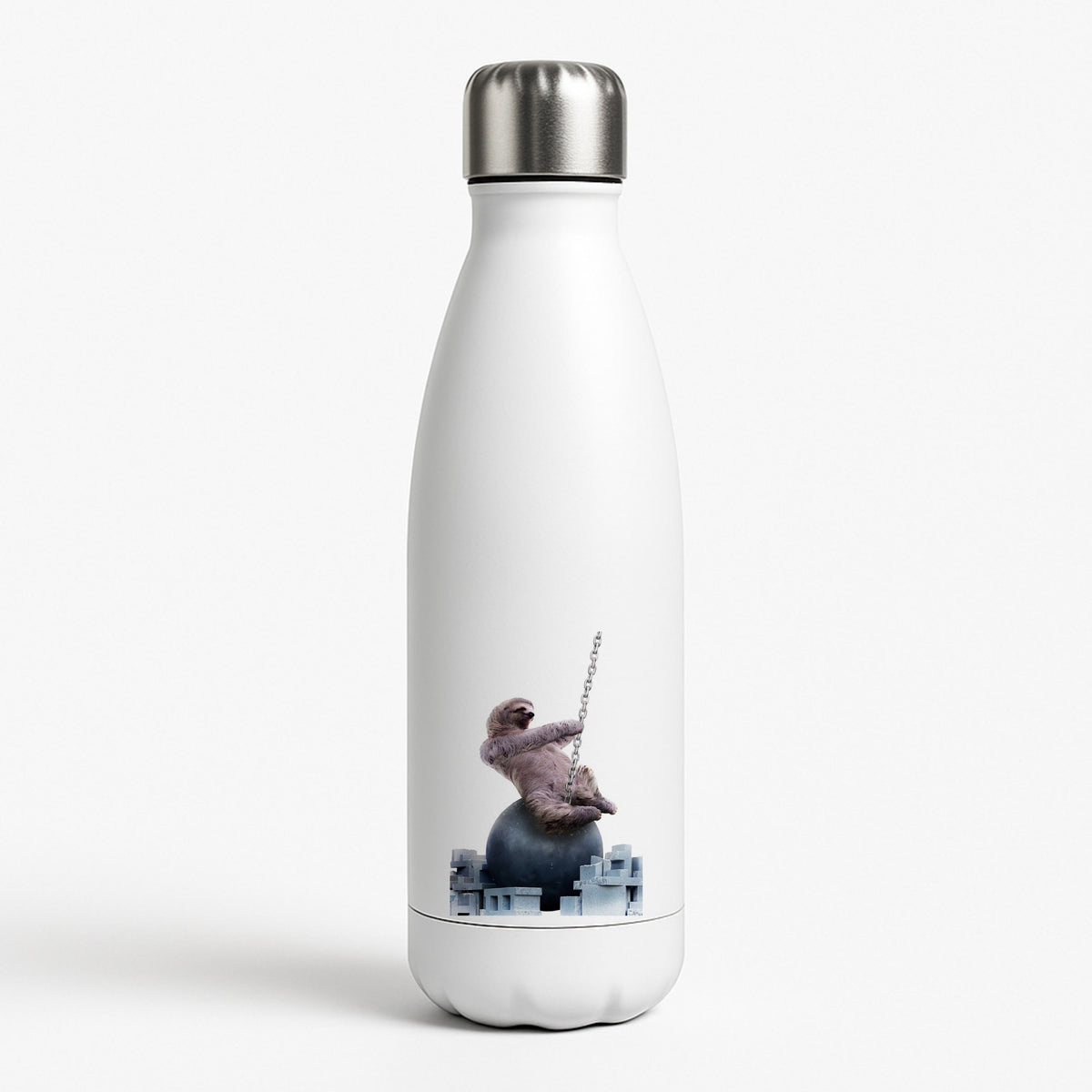 Wrecking Ball Sloth Water Bottle