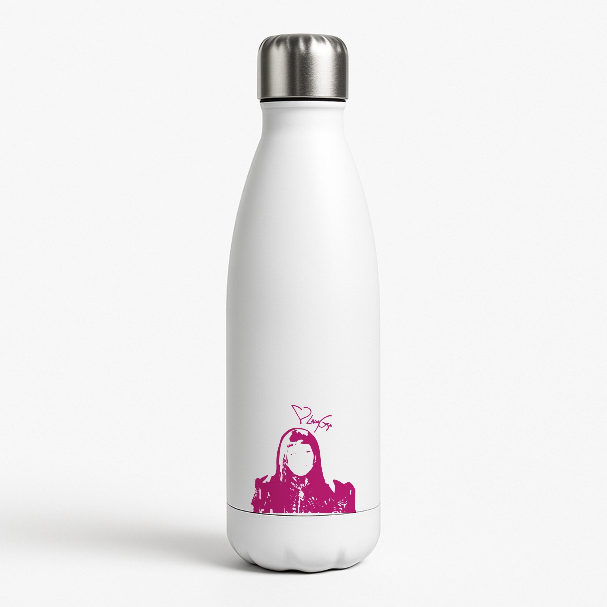 Pink Gaga Silhouette  Water Bottle