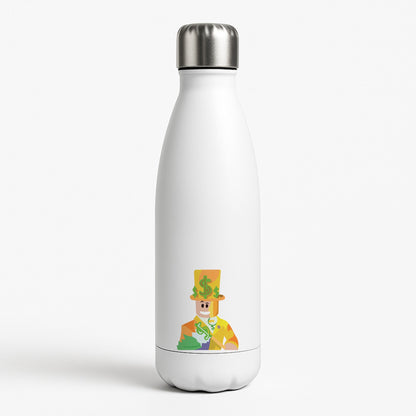 Character Money White Water Bottle