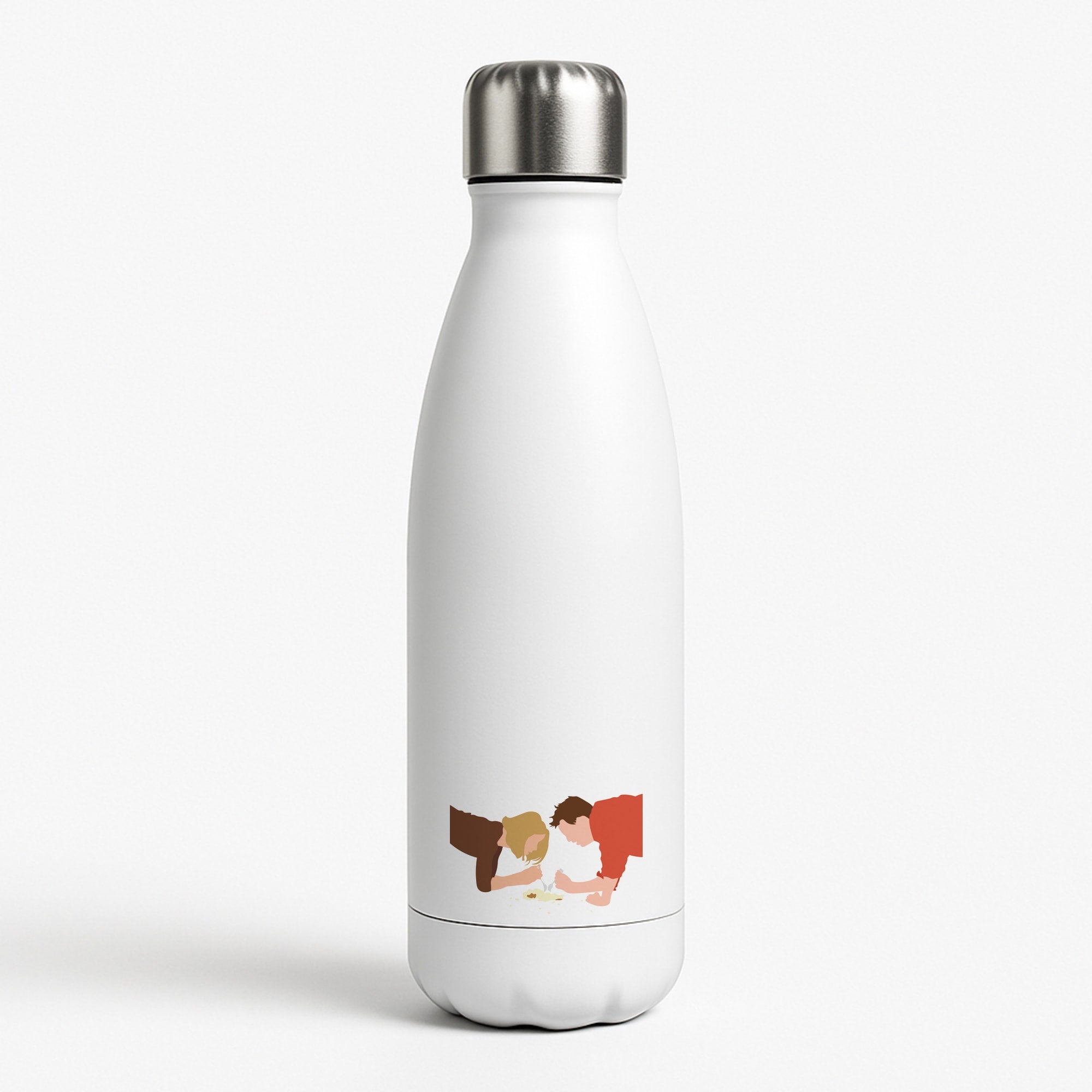Eating Some Food Water Bottle