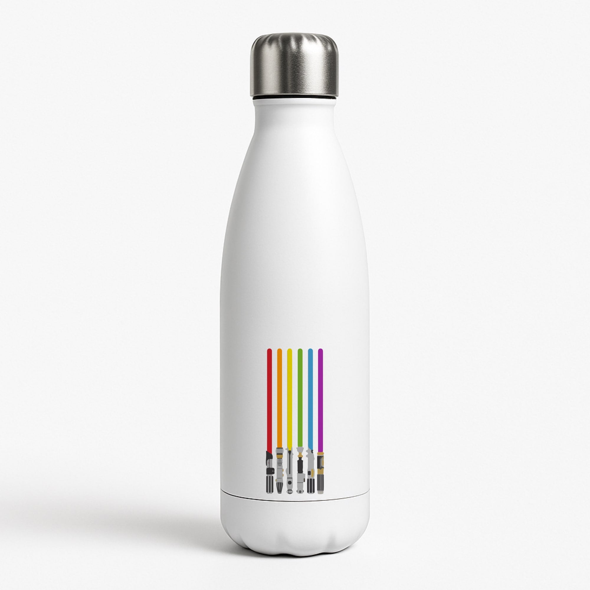 Lightsabers White Water Bottle