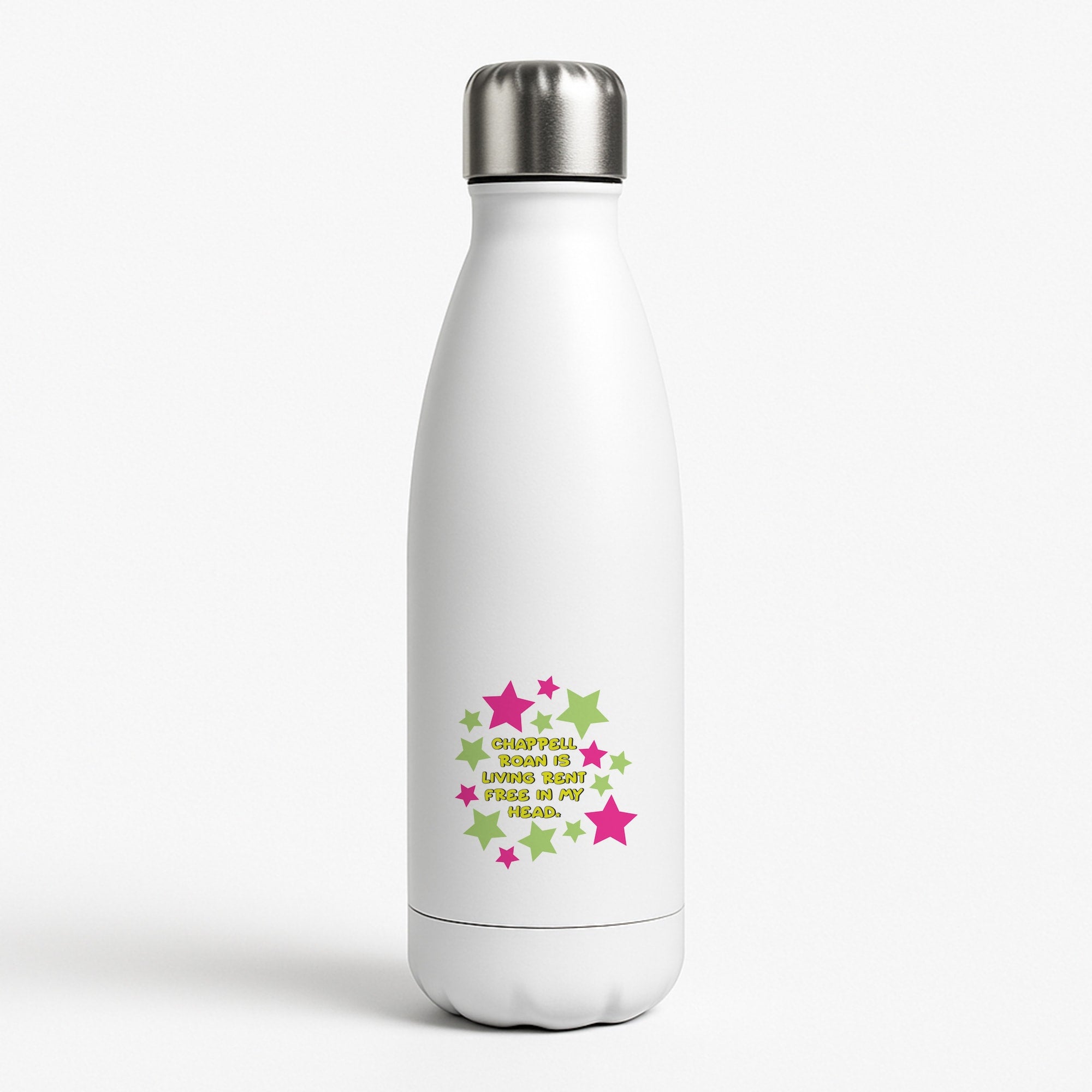 Chappell Rent Free In My Head Water Bottle