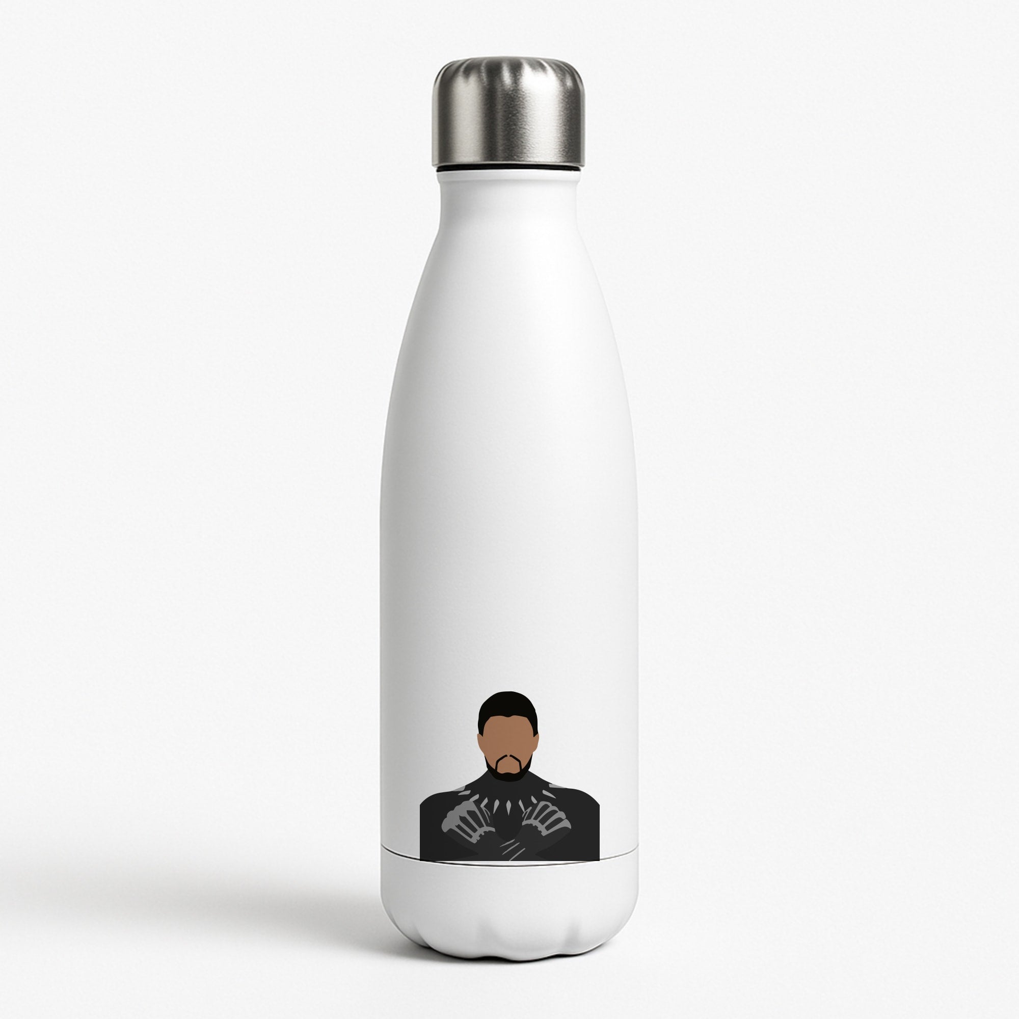 Black Panther White Water Bottle