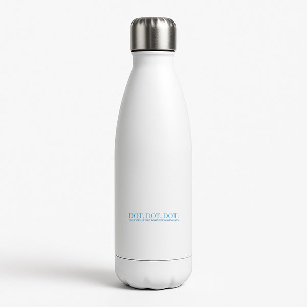 Dot, Dot, Dot White Water Bottle