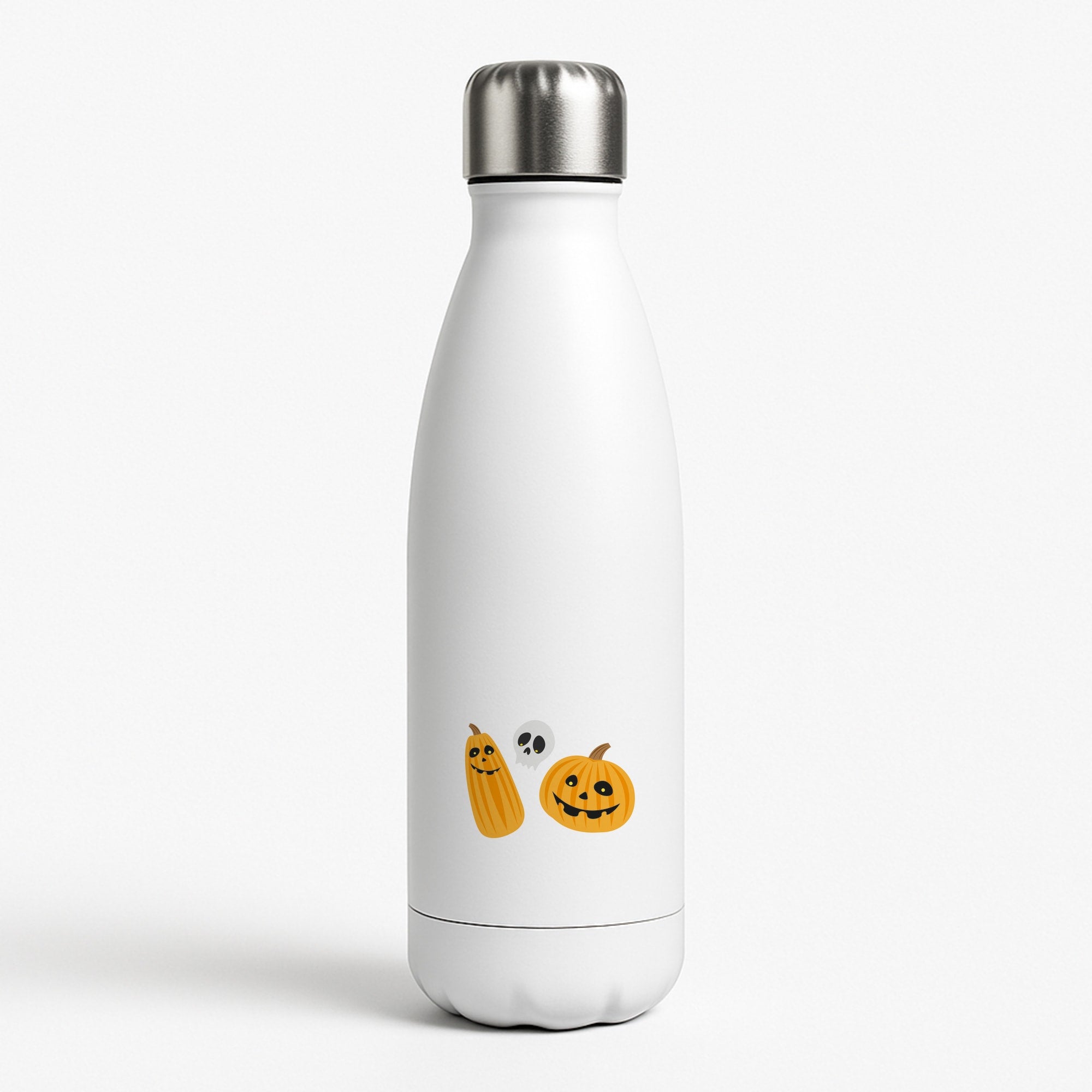 Halloween Pattern 1 White Water Bottle