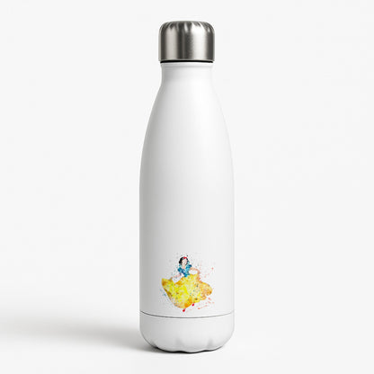 Watercolour Snow White Fairytale White Water Bottle