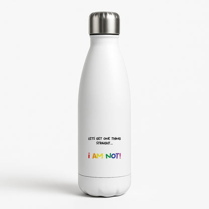 I Am Not - Pride White Water Bottle