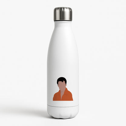 Faceless Elvis White Water Bottle