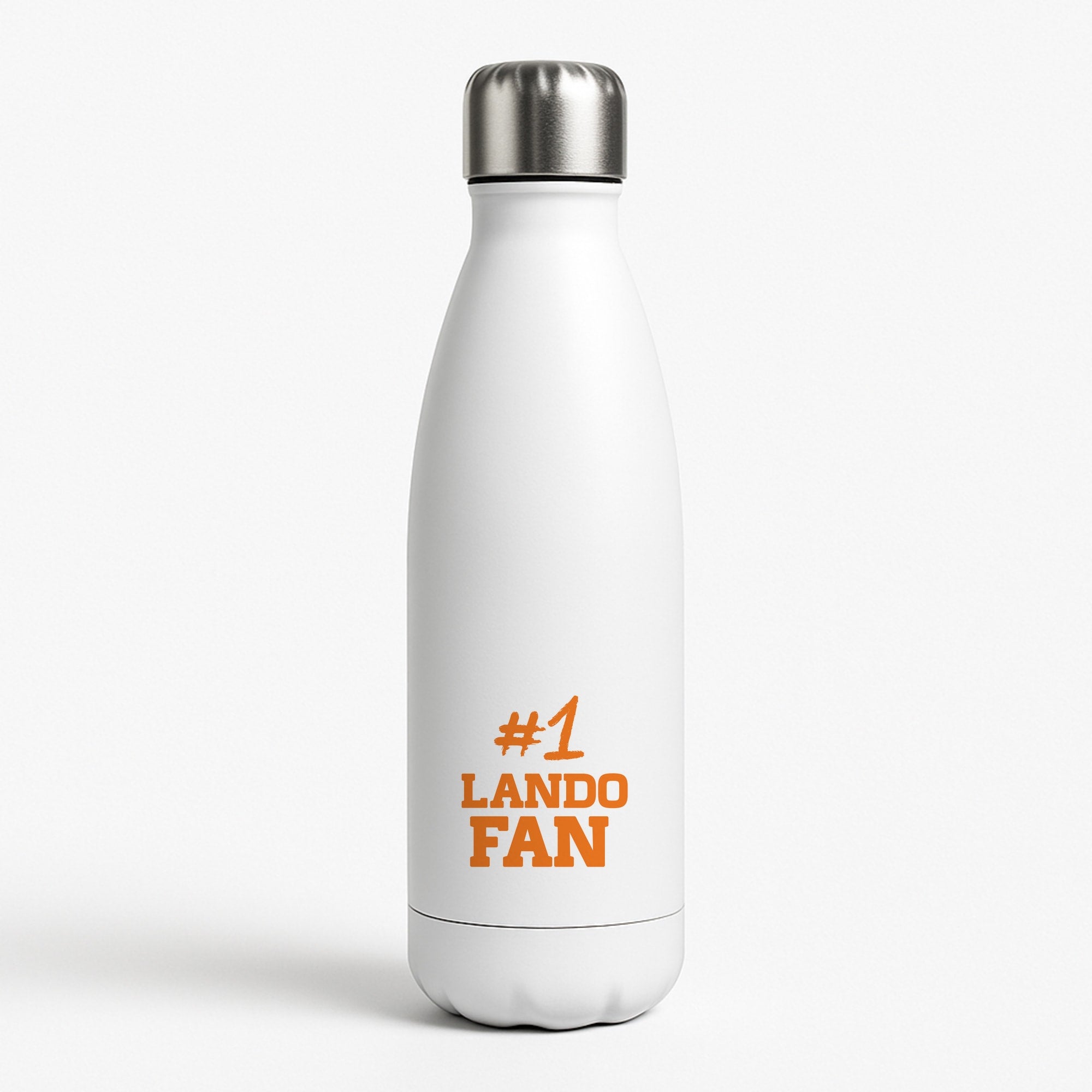#1 Lando Fan White Water Bottle