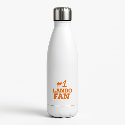 #1 Lando Fan White Water Bottle