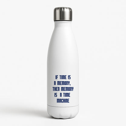 If Time Is A Memory - Doctor Who White Water Bottle