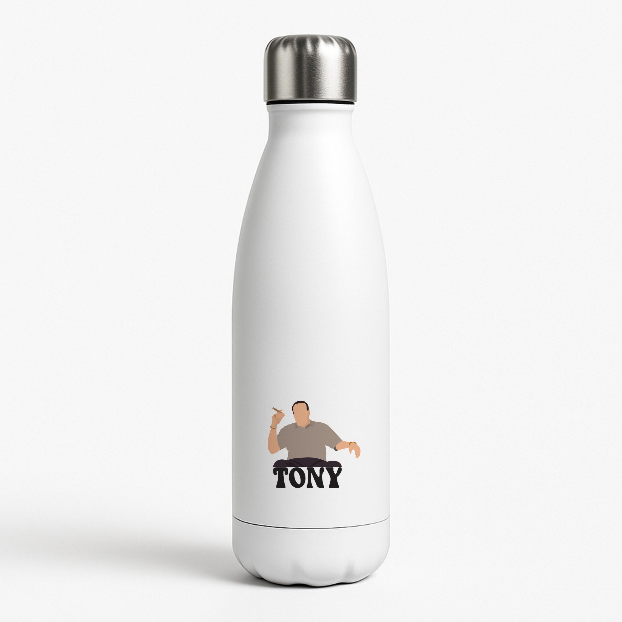 Tony White Water Bottle