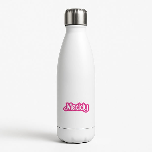 Personalised Doll White Water Bottle
