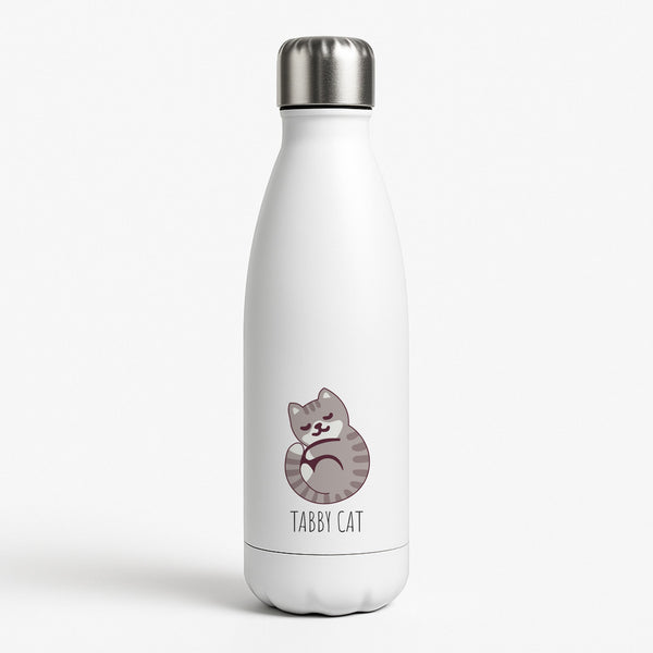 Tabby Cat - Cats White Water Bottle