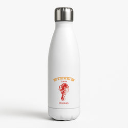 Steve's Lava Chicken White Water Bottle