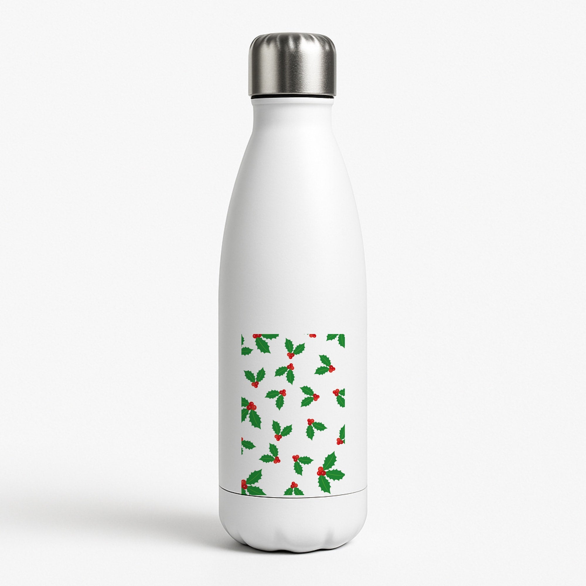 Holly - Christmas Patterns Water Bottle