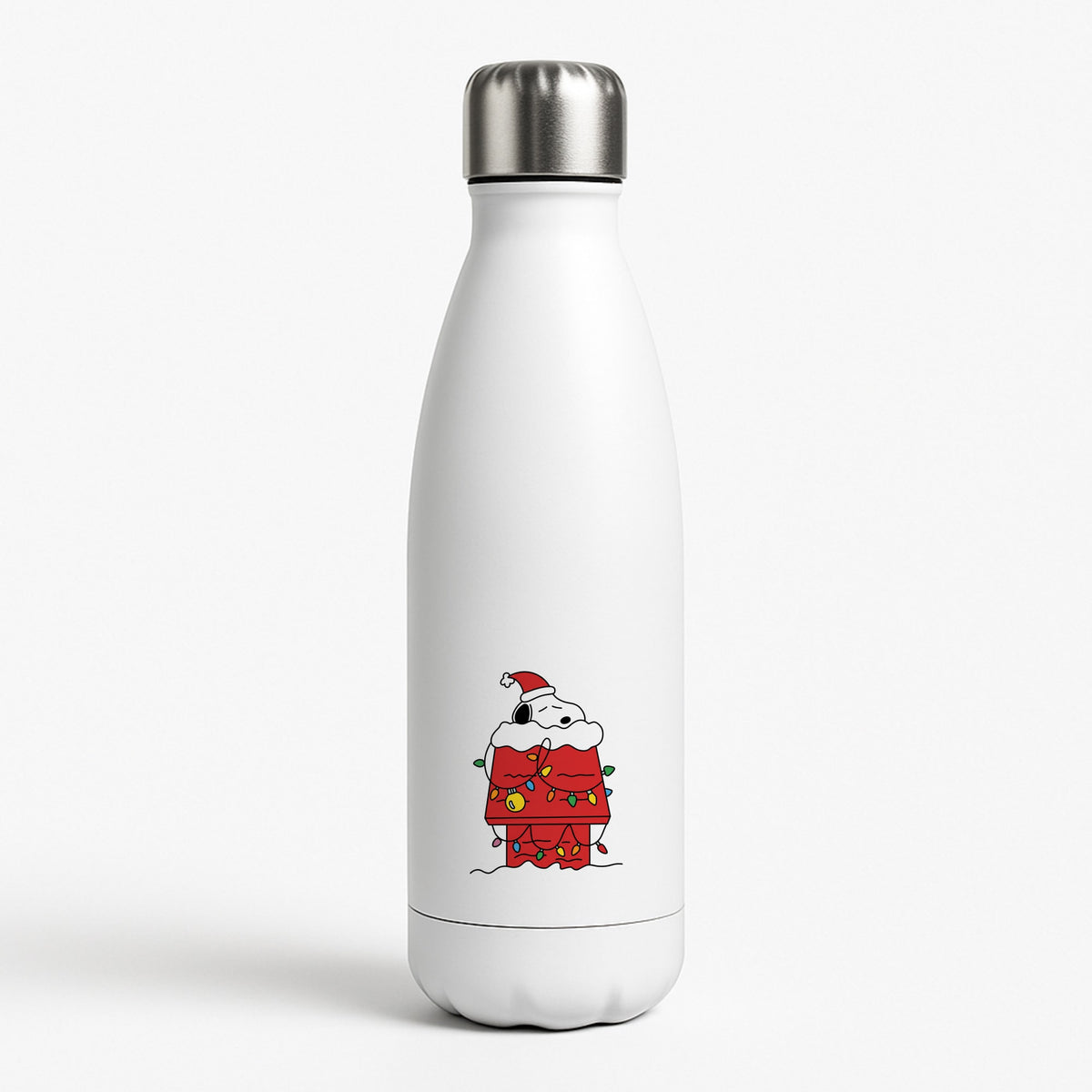 Christmas Cartoon Beagle Water Bottle