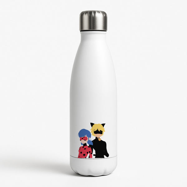 Red And Blue White Water Bottle