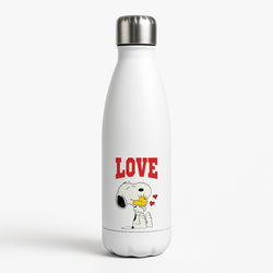 Love Cartoon Beagle  White Water Bottle