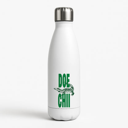 Rapper Alligator Print White Water Bottle