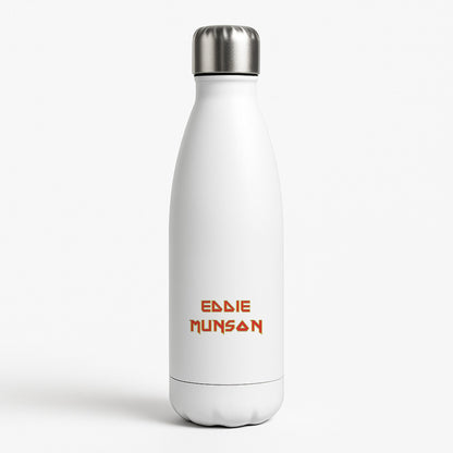 Eddie Munson Text White Water Bottle