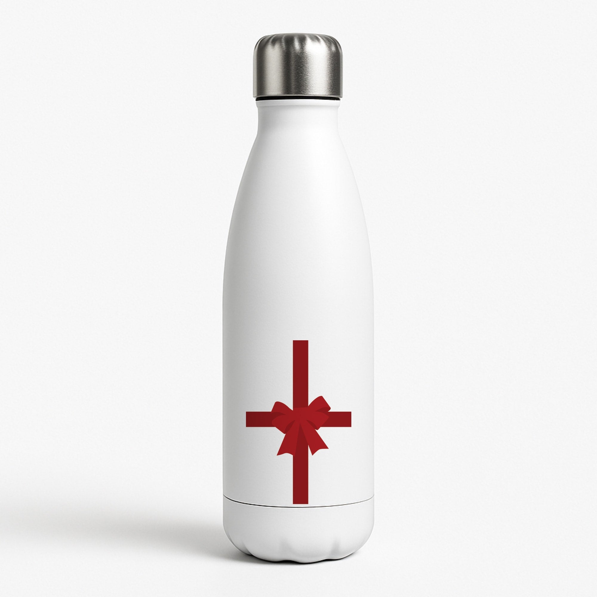 Xmas Bow - Christmas Patterns Water Bottle