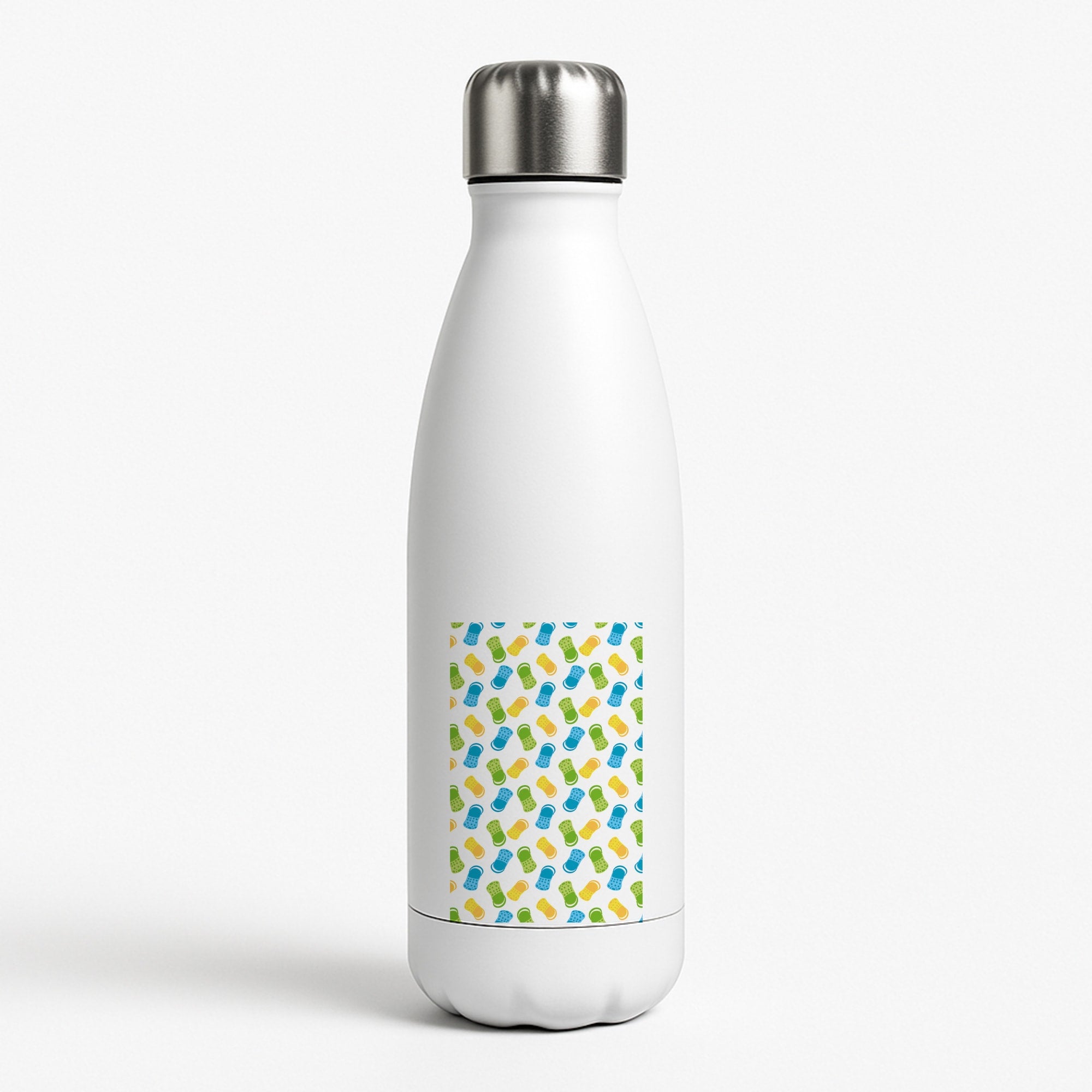 Pattern - Crocs White Water Bottle