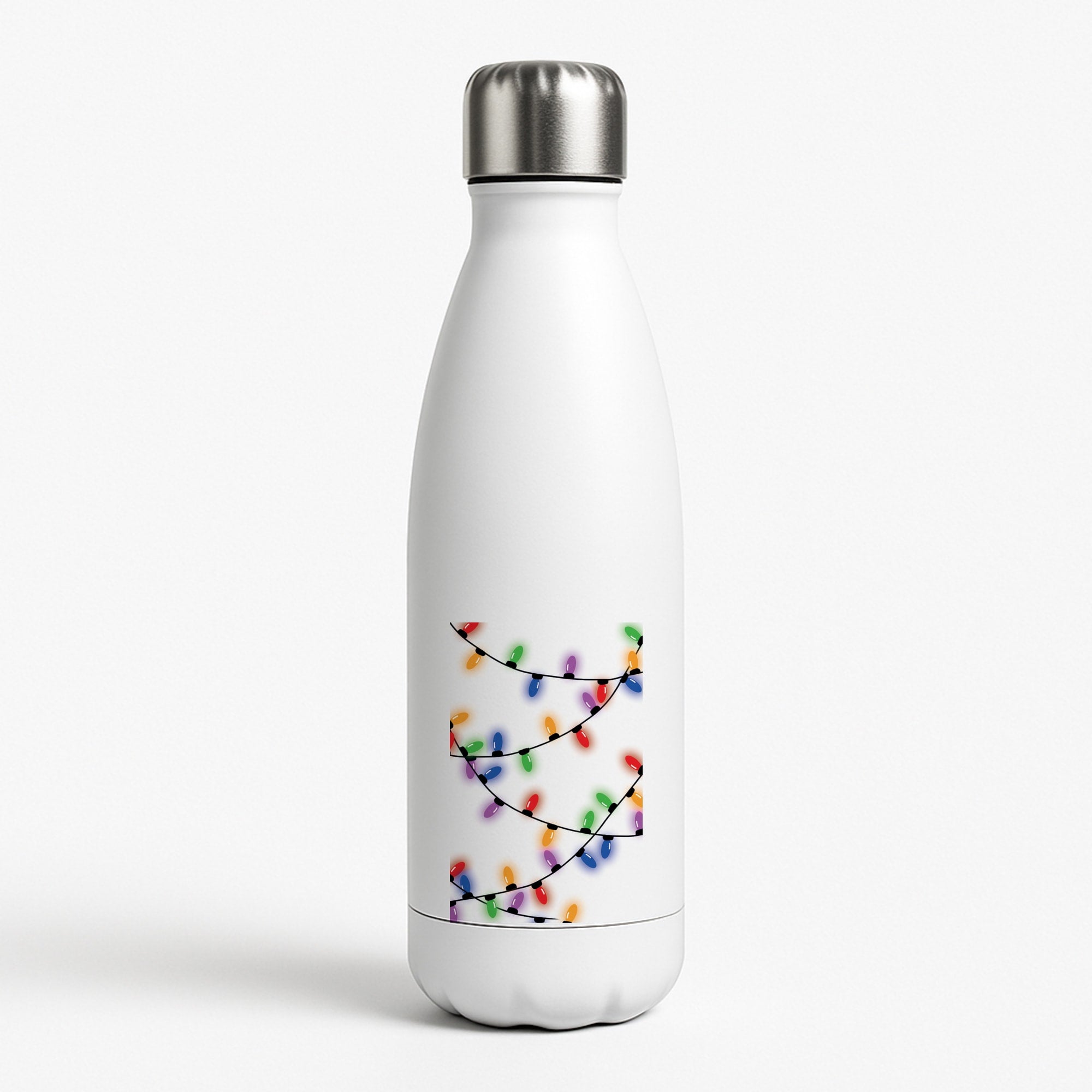 Rainbow Lights - Christmas Patterns Water Bottle