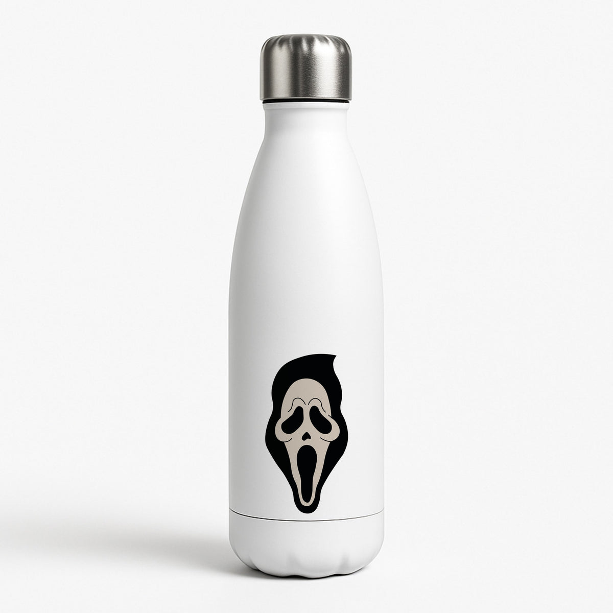 Pink Ghostface Pattern - Scream Water Bottle