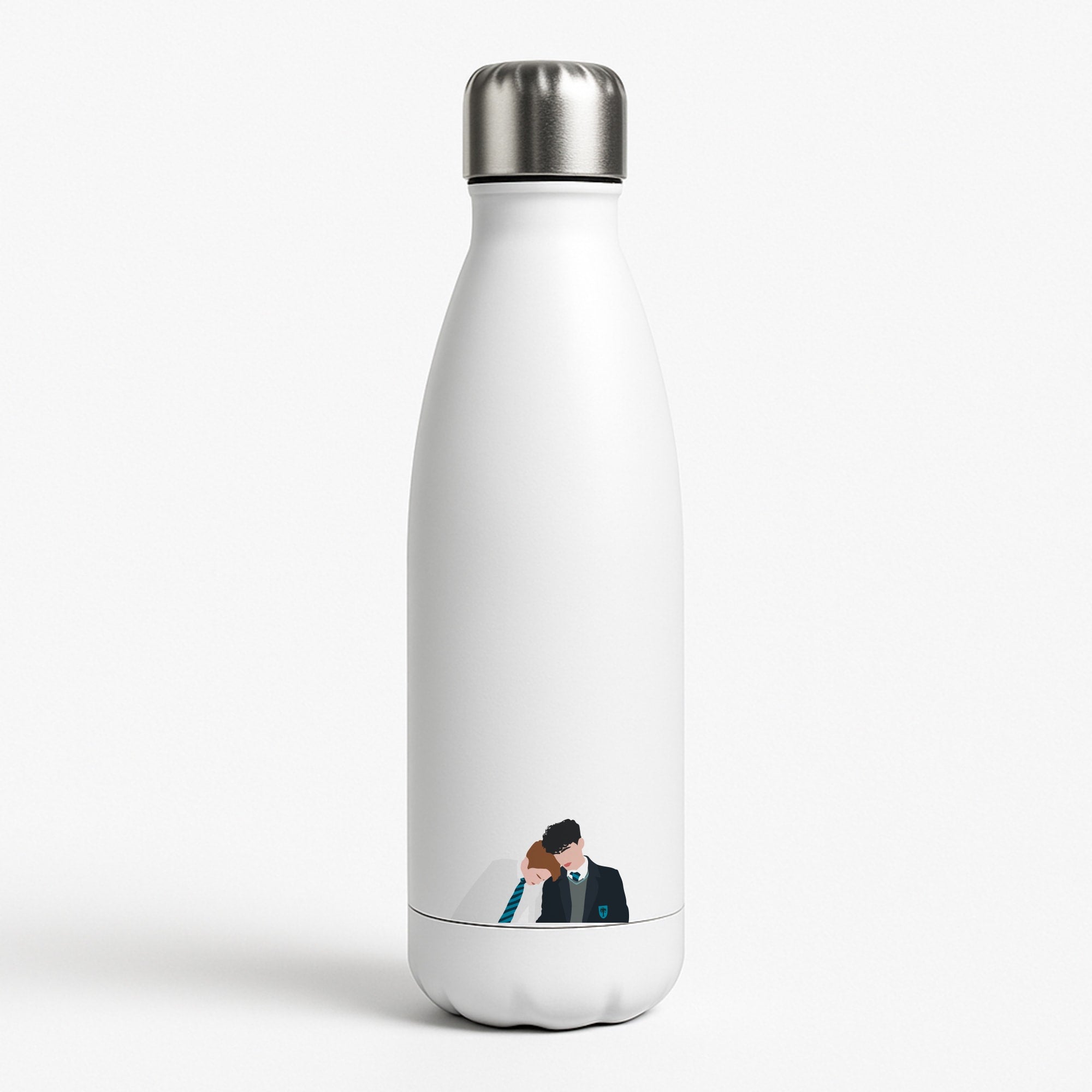 Nick And Charlie School Clothes - Heart TV White Water Bottle
