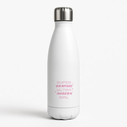 Super Graphic Ultra Modern Girl - Chappell White Water Bottle