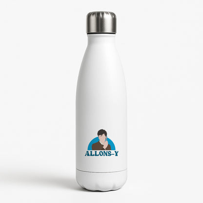 Allons-y - Doctor Who White Water Bottle