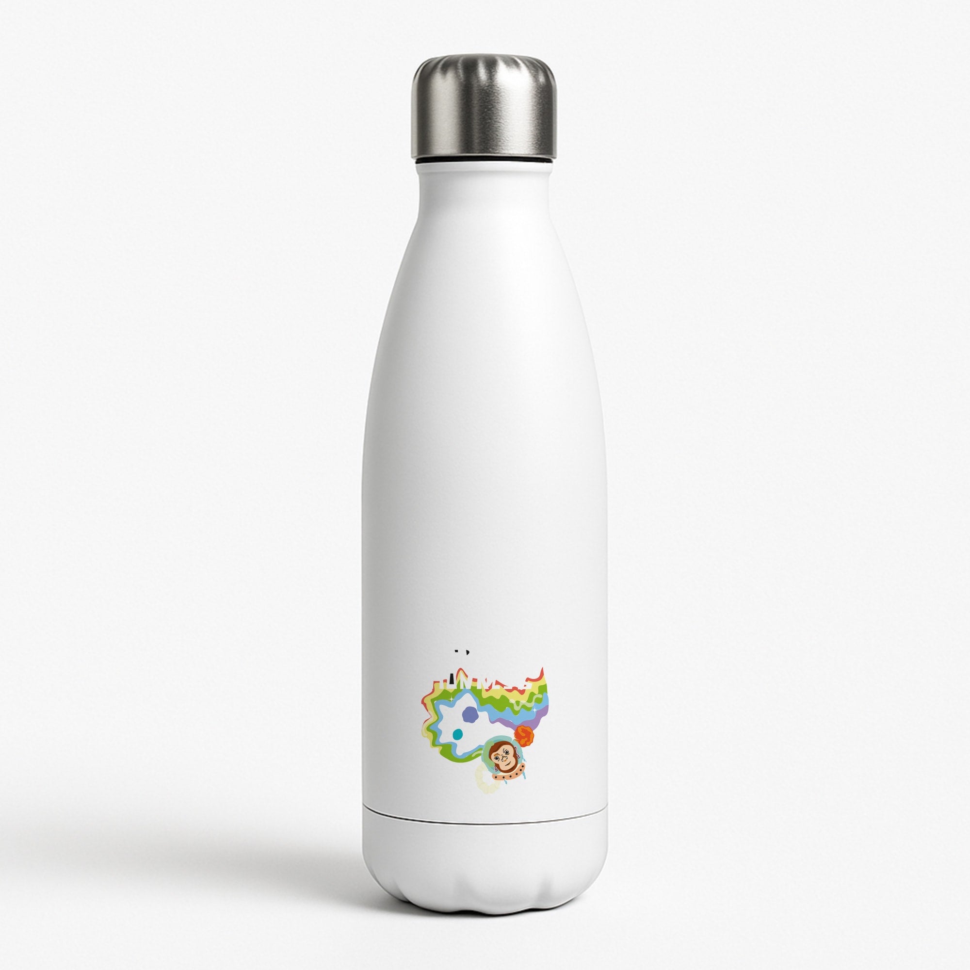 A Monkeys - Pink Water Bottle