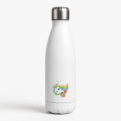A Monkeys - Pink White Water Bottle