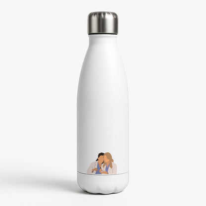 Faceless Characters - Grey's White Water Bottle