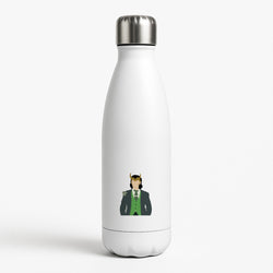 With Horns White Water Bottle