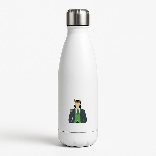 With Horns White Water Bottle