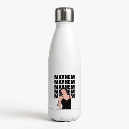 Neon Green Mayhem White Water Bottle