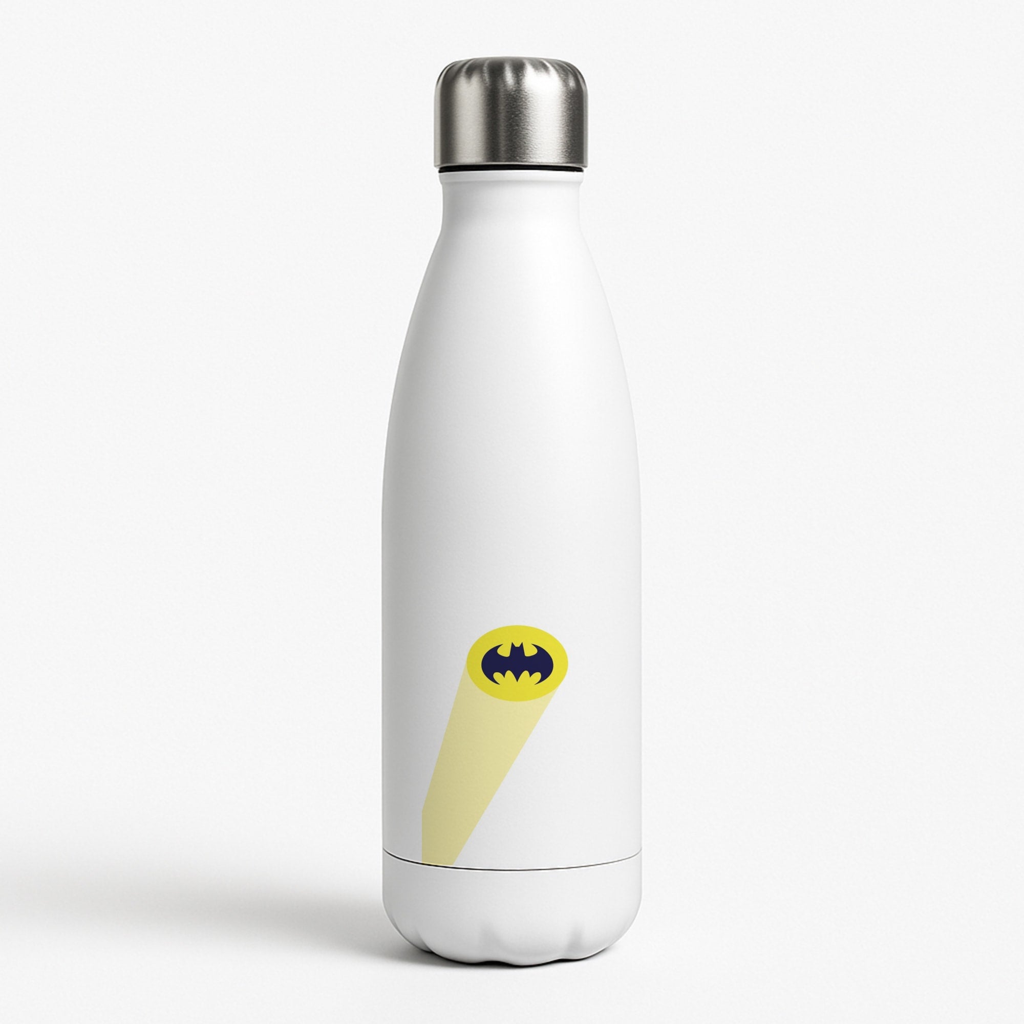 Bat Signal White Water Bottle