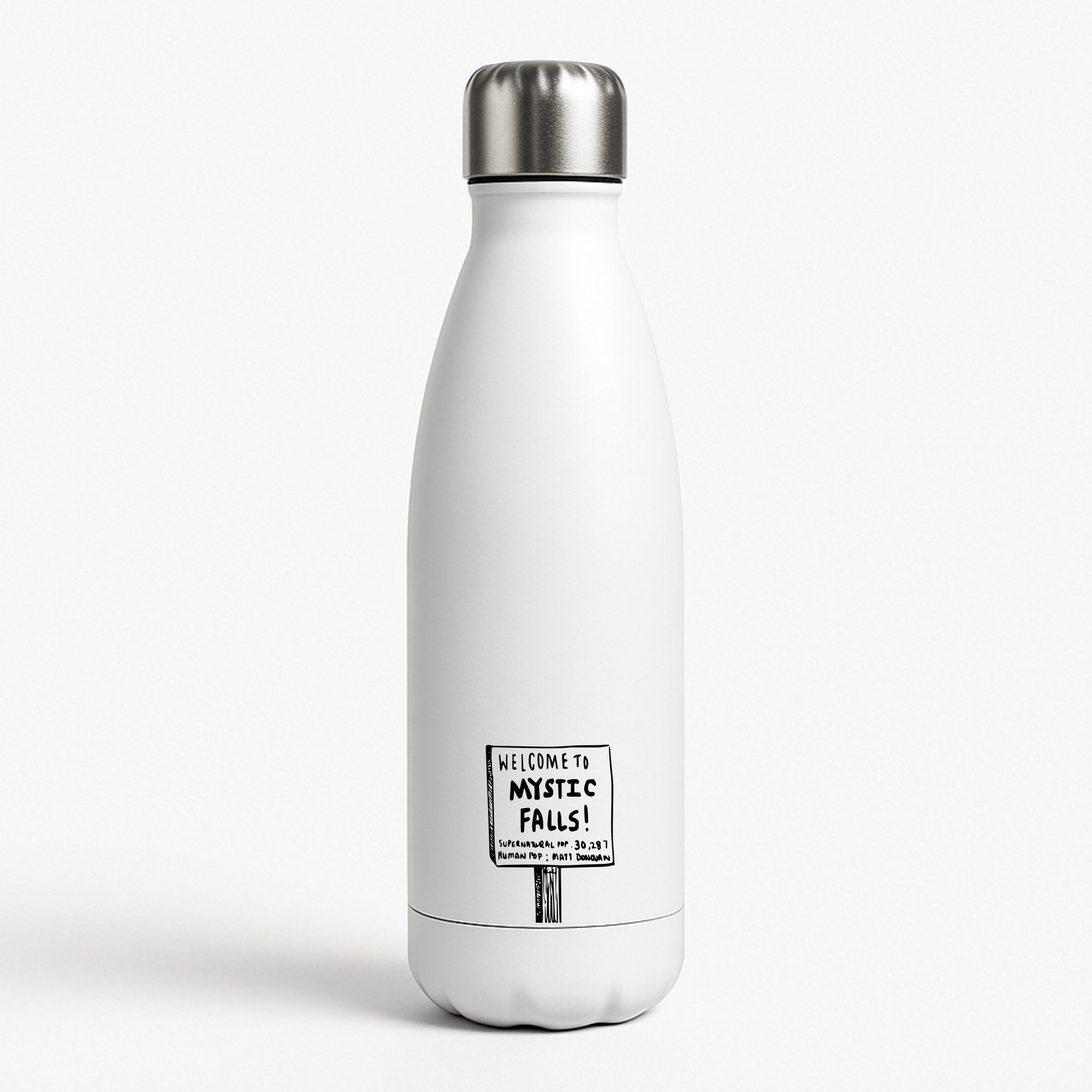 Welcome to Mystic Falls - VD White Water Bottle