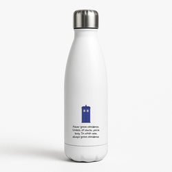 Never Ignore Coincidence White Water Bottle