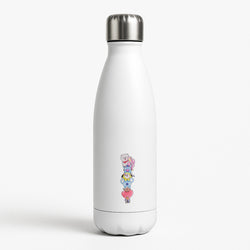 K-Pop Band BT21 Drawing White Water Bottle