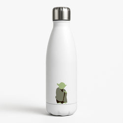 Yoda Faceless White Water Bottle