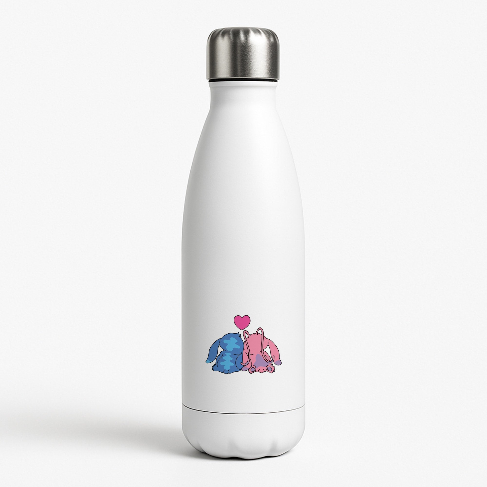 In Love - Pink Alien Water Bottle