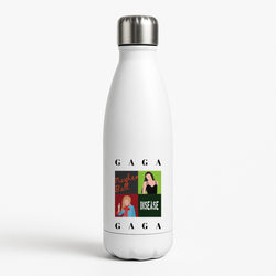 Gaga Collage White Water Bottle
