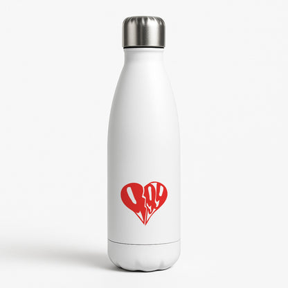 Heart - Juice White Water Bottle