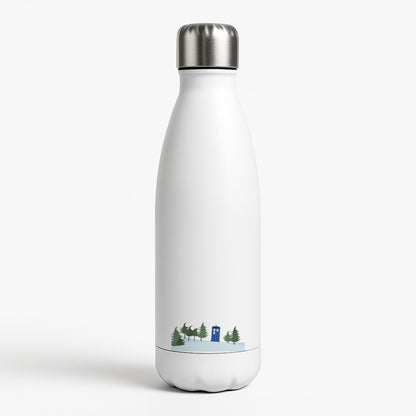 Christmas Tardis - Doctor Who White Water Bottle