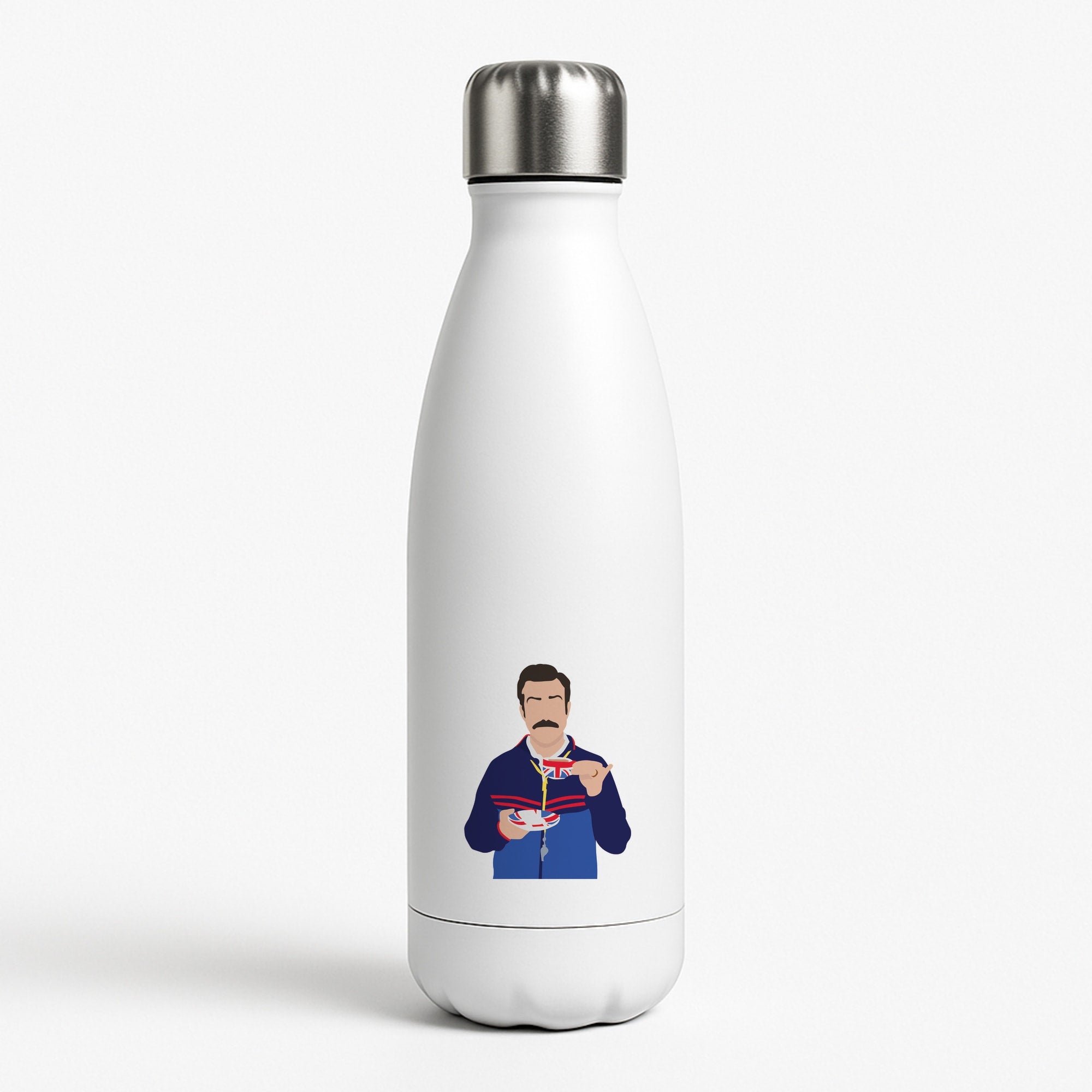 Ted Drinking Tea White Water Bottle